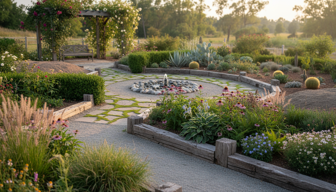 Créer des zones dans votre jardin sans murs : astuces créatives