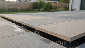 découvrez l'avis d'expert sur l'inclinaison idéale des dalles sur plot pour garantir une terrasse durable et bien drainée.