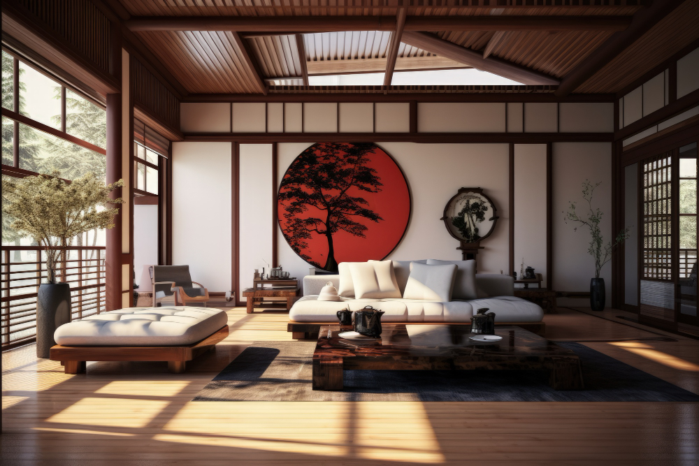 deco japonaise dans salon