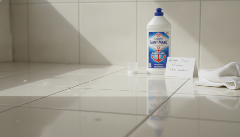 découvrez l'efficacité de la lessive saint marc carrelage, nos conseils de dosage pour un nettoyage optimal et des témoignages d'utilisateurs satisfaits.